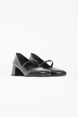 Prada Black Patent Mary Jane Heel