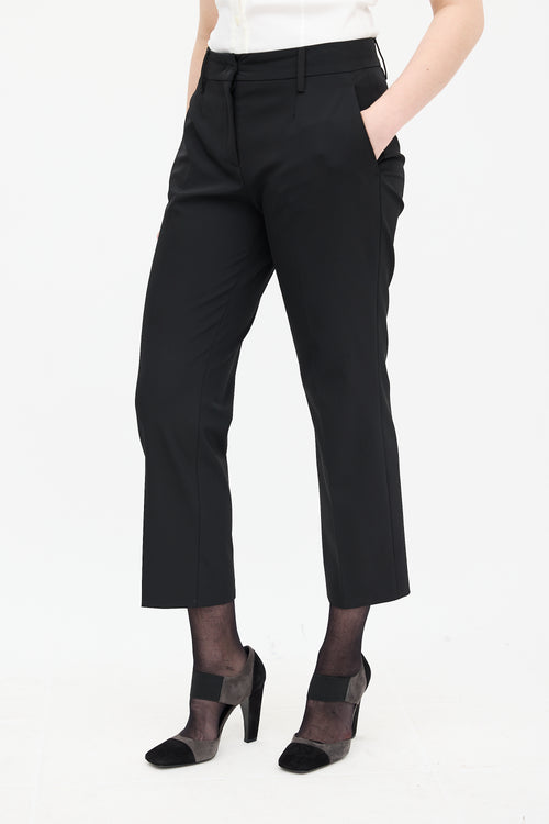 Prada Black Slim Cropped Trouser