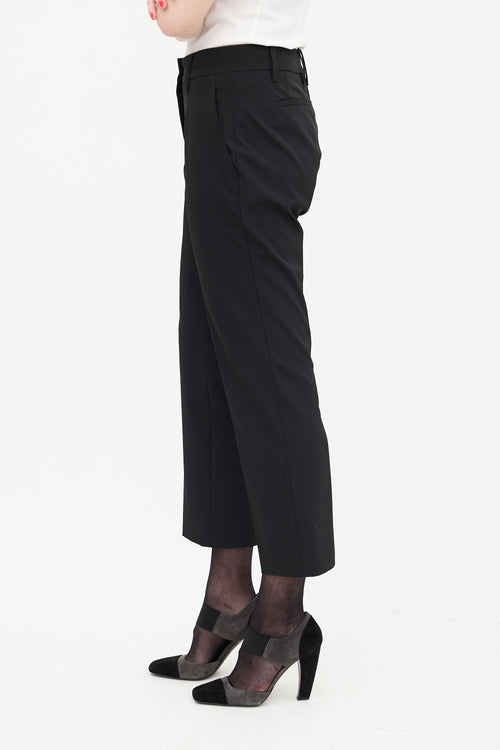 Prada Black Slim Cropped Trouser