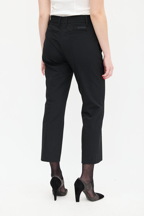 Prada Black Slim Cropped Trouser