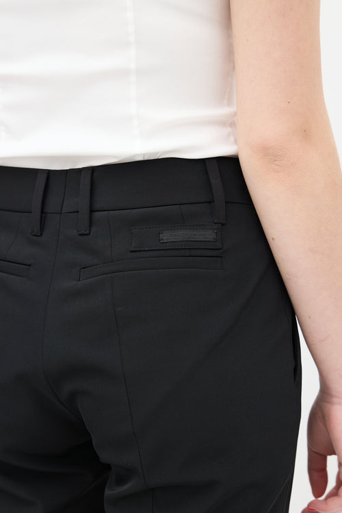 Prada Black Slim Cropped Trouser