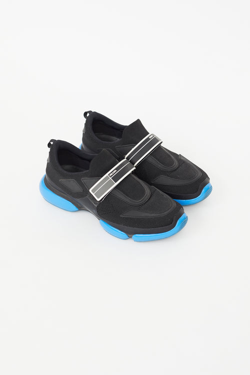 Prada Black 
Blue Cloudburst Sneaker