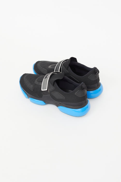 Prada Black 
Blue Cloudburst Sneaker