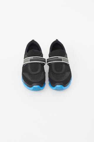 Prada Black 
Blue Cloudburst Sneaker