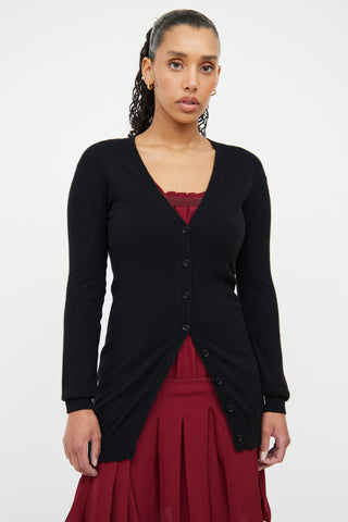 Prada Black Cashmere Cardigan