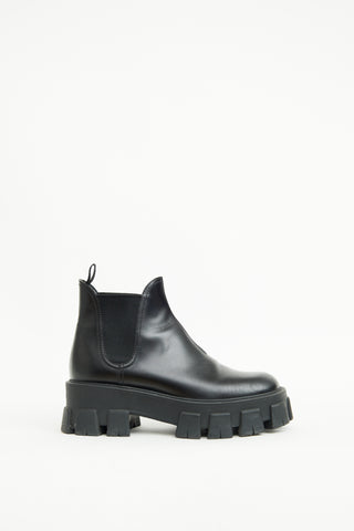 Black Monolith Ankle Boot