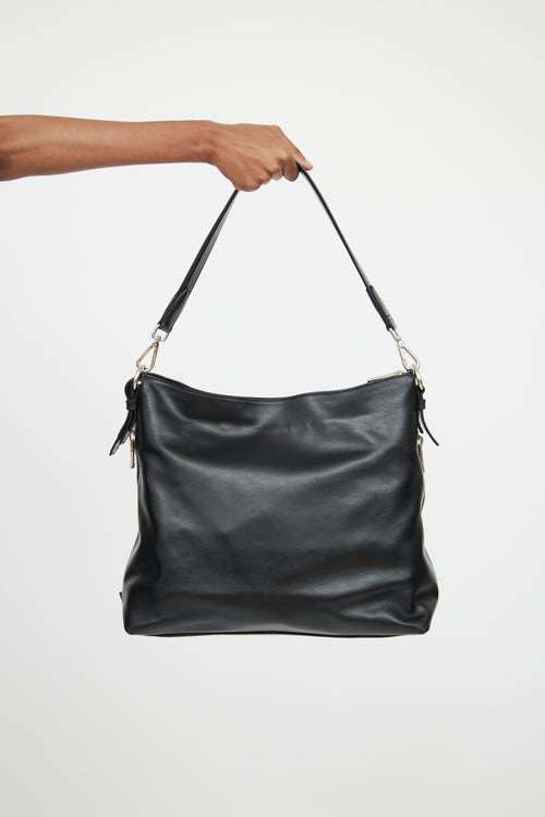 Prada Black Soft Leather Tote Bag