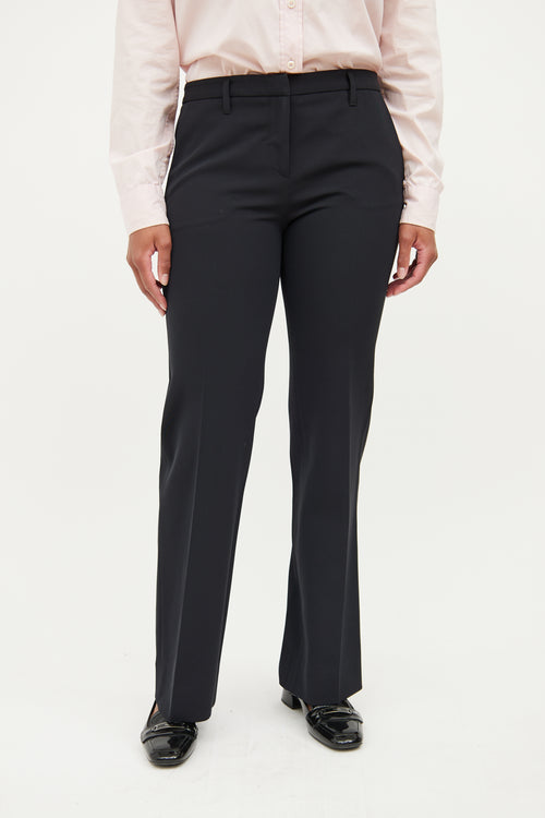 Prada Black Pleated  Pant