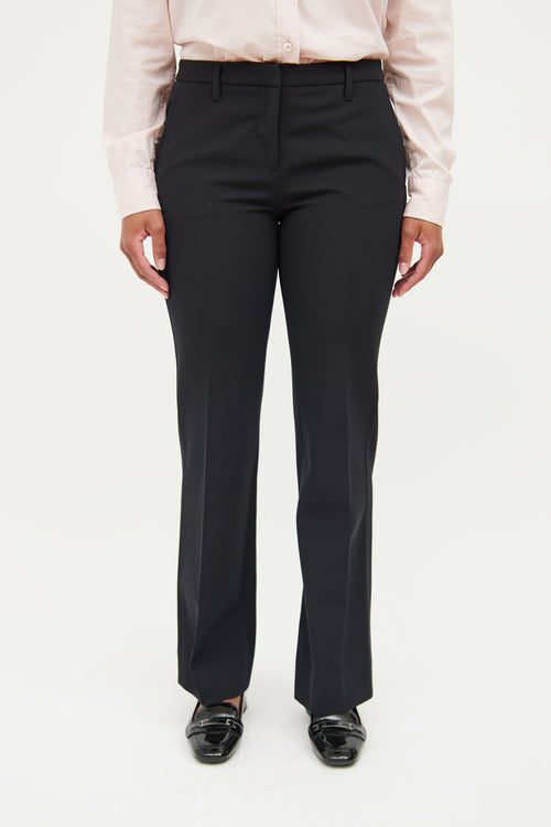 Prada Black Pleated  Pant