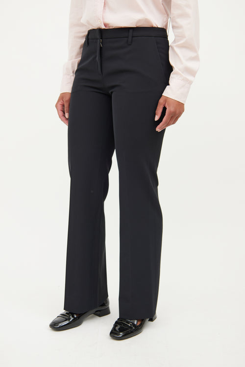 Prada Black Pleated  Pant