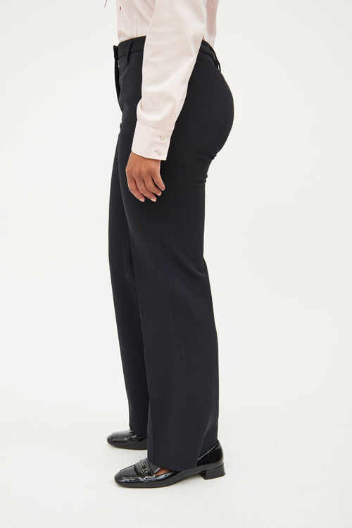 Prada Black Pleated  Pant