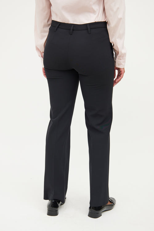 Prada Black Pleated  Pant