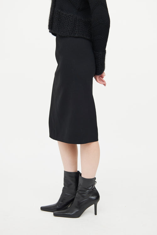 Prada Black Midi Skirt