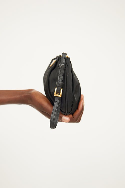 Prada Black Tessuto Nylon Wristlet