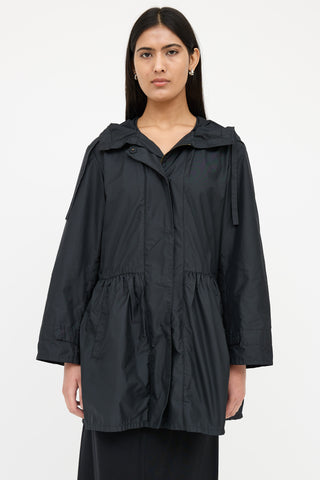 Prada Hood Cinched Waist Jacket