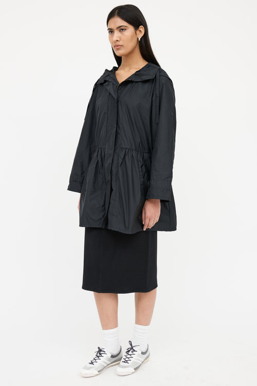 Prada Hood Cinched Waist Jacket