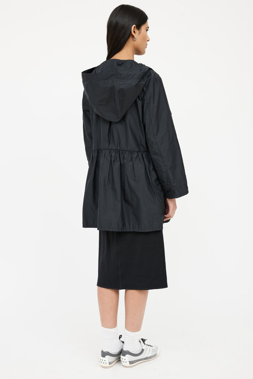 Prada Hood Cinched Waist Jacket