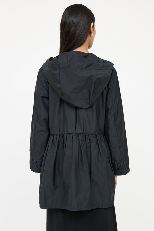 Prada Hood Cinched Waist Jacket