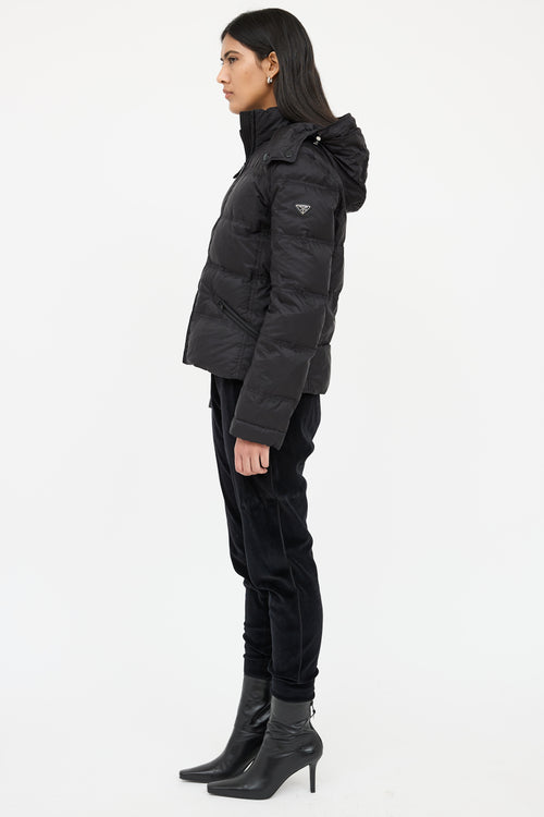 Prada Down Puffer Zip Jacket