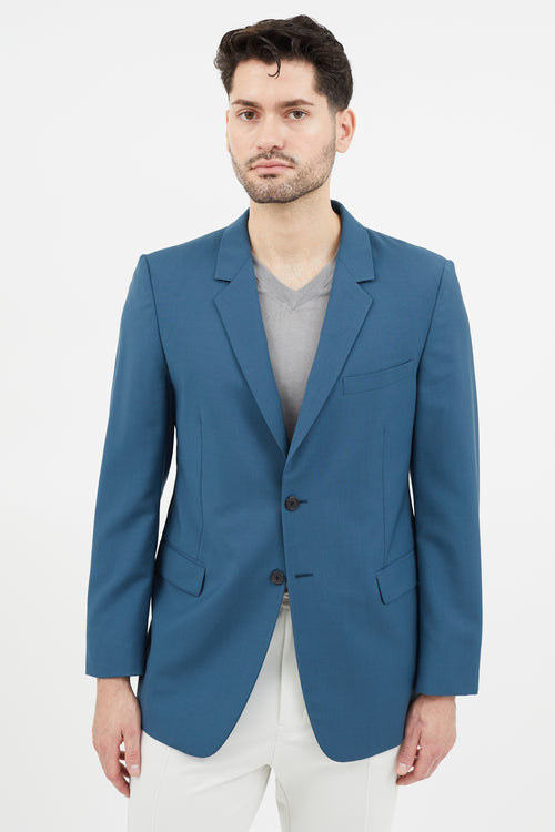 Prada Blue Wool Blazer