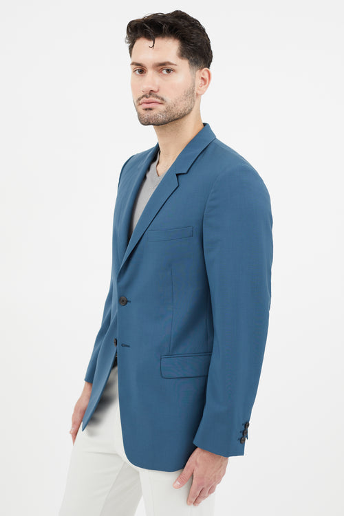 Prada Blue Wool Blazer