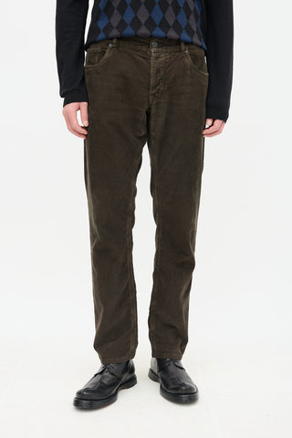 Prada Corduroy Tapered Trouser