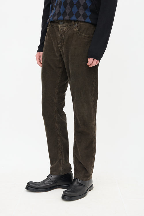 Prada Corduroy Tapered Trouser