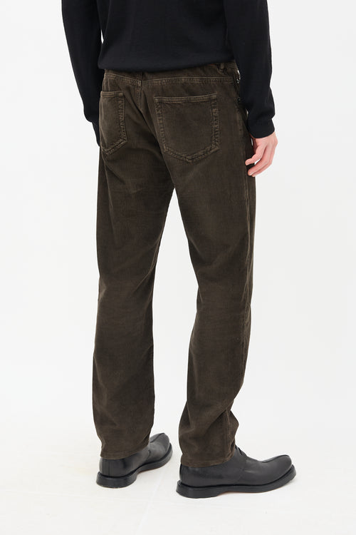 Prada Corduroy Tapered Trouser