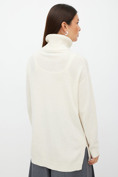 Prada Cream Wool Knit Turtleneck