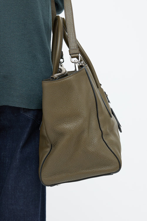 Prada Green Cervo Twin Pocket Bag