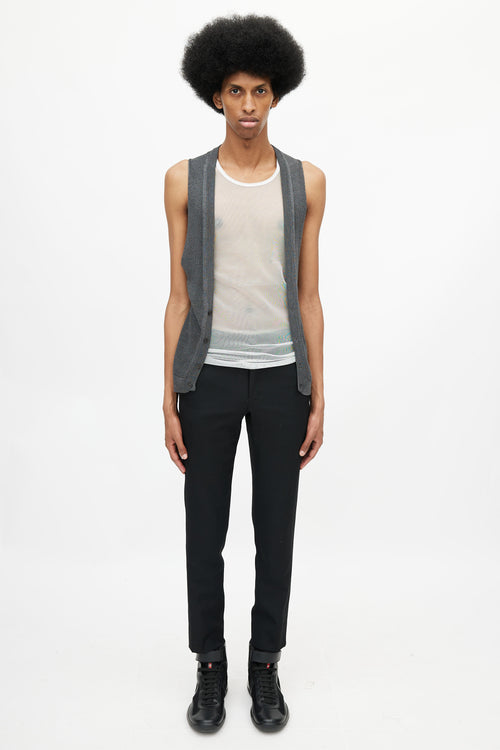 Prada Grey Knit Vest