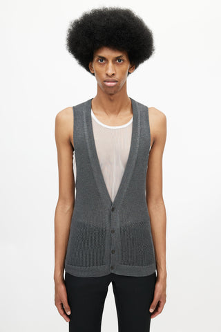 Prada Grey Knit Vest