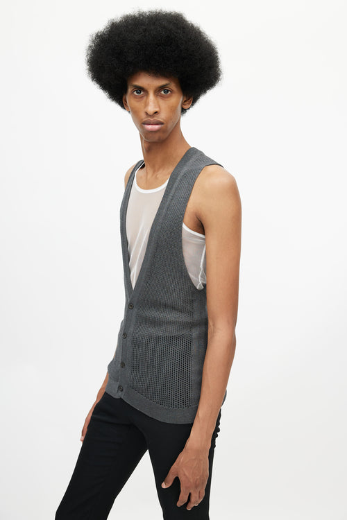 Prada Grey Knit Vest