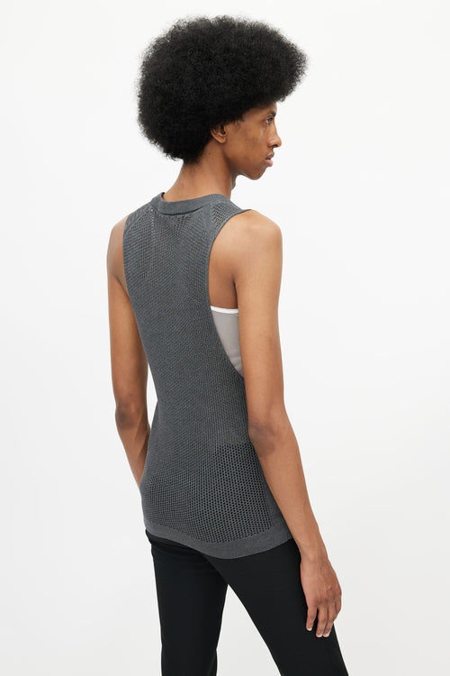 Prada Grey Knit Vest