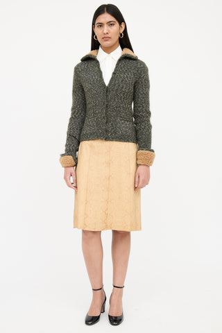 Prada Knit Wool Marled Top