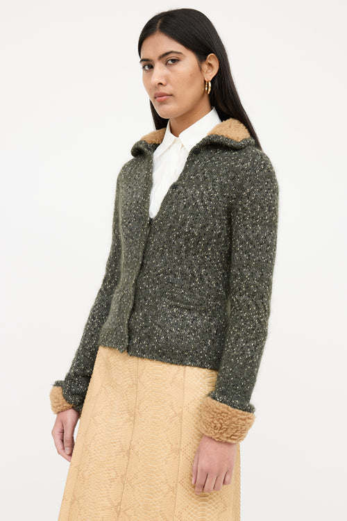 Prada Knit Wool Marled Top