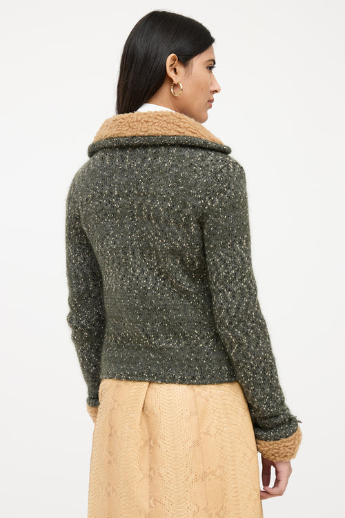 Prada Knit Wool Marled Top