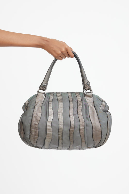 2008 Grey Panelled Napa Waves Bag