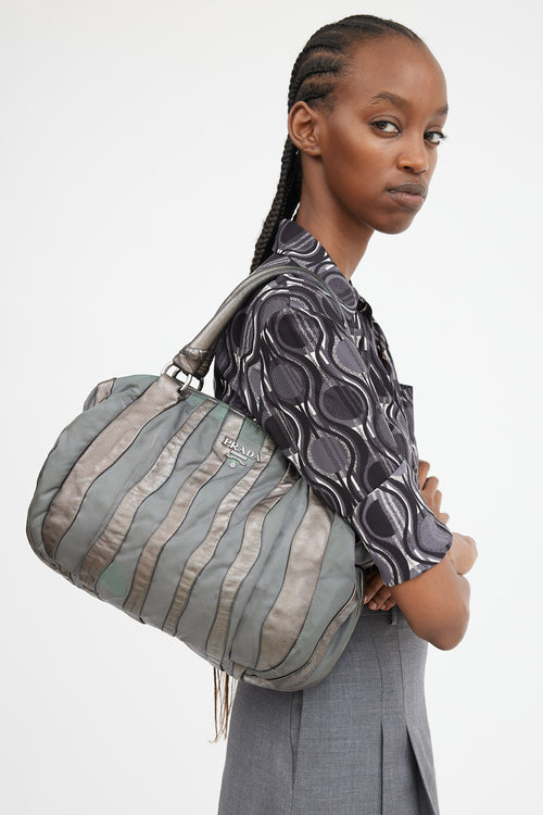 2008 Grey Panelled Napa Waves Bag