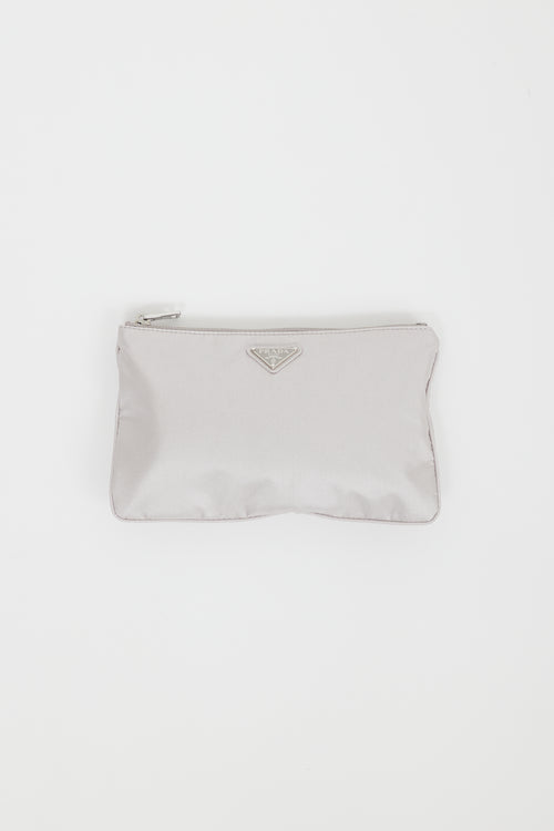 Prada Grey Sleeping Mask 
Pouch