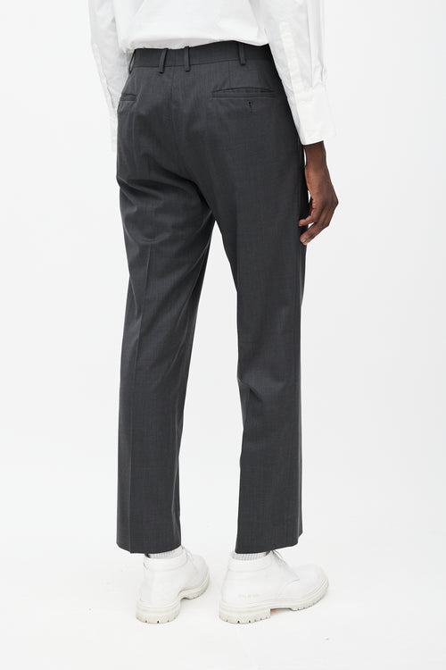 Prada Grey Wool Pant Suit