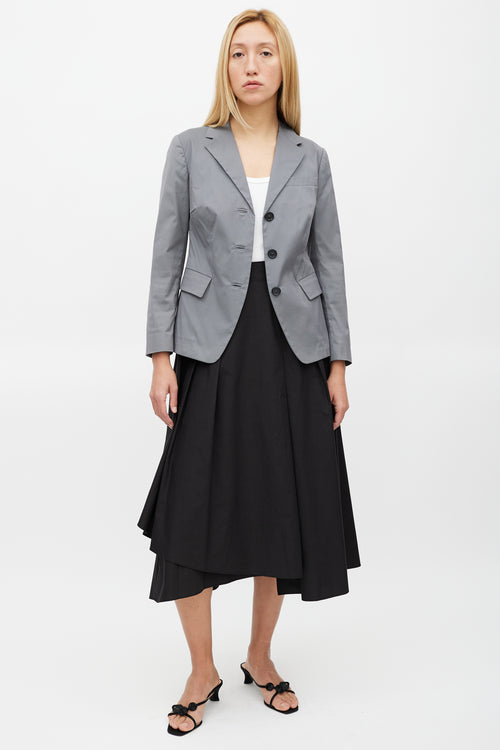 Prada Grey Three Pocket Blazer