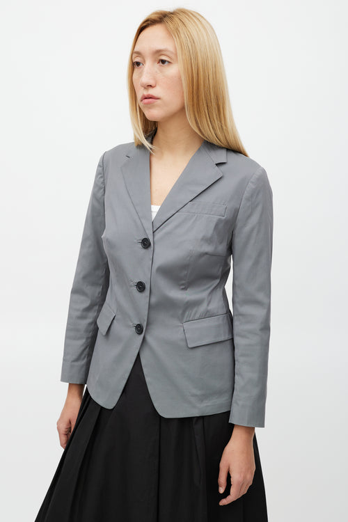 Prada Grey Three Pocket Blazer