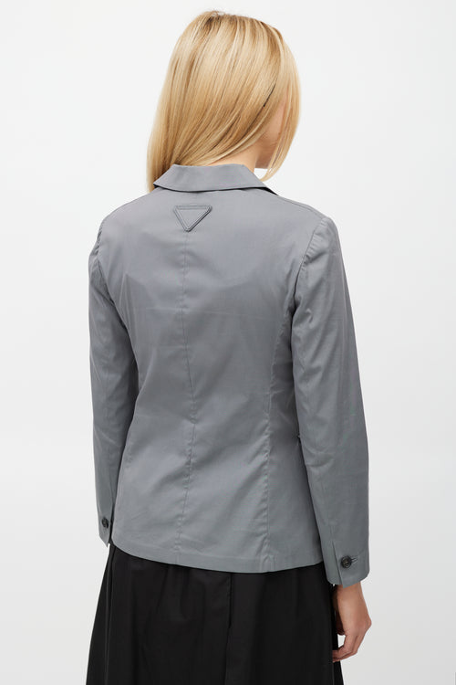 Prada Grey Three Pocket Blazer