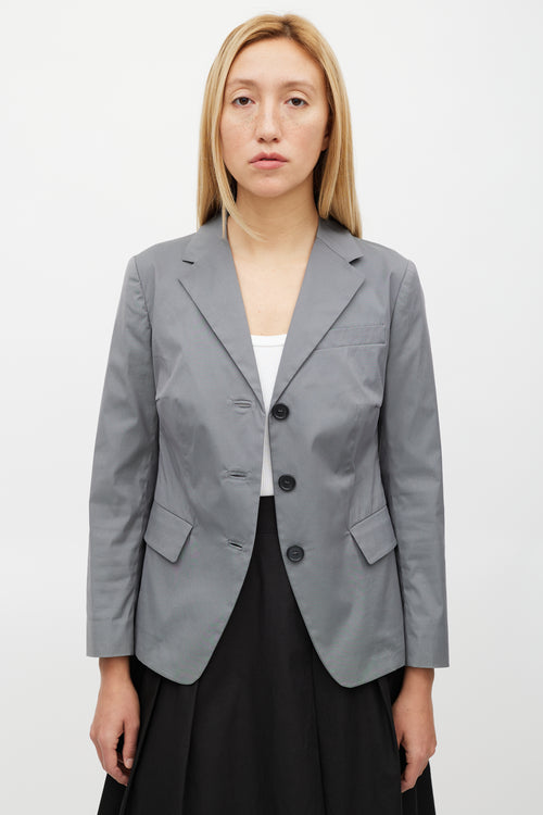 Prada Grey Three Pocket Blazer