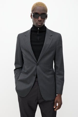 Prada Grey Wool Blazer