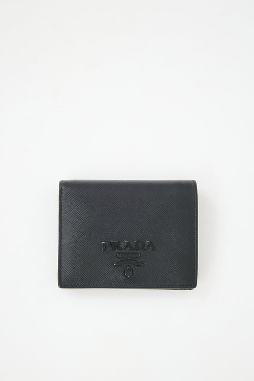 Prada Saffiano Leather Logo Wallet