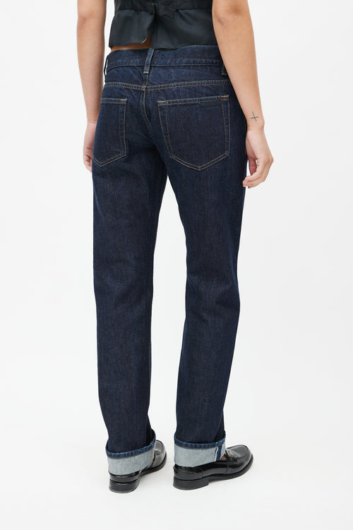 Prada Navy Straight Leg Denim Jeans