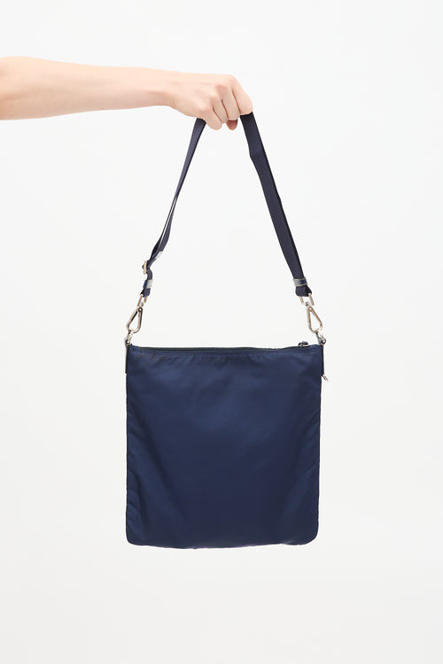 Prada Navy Tessuto Nylon Crossbody Bag