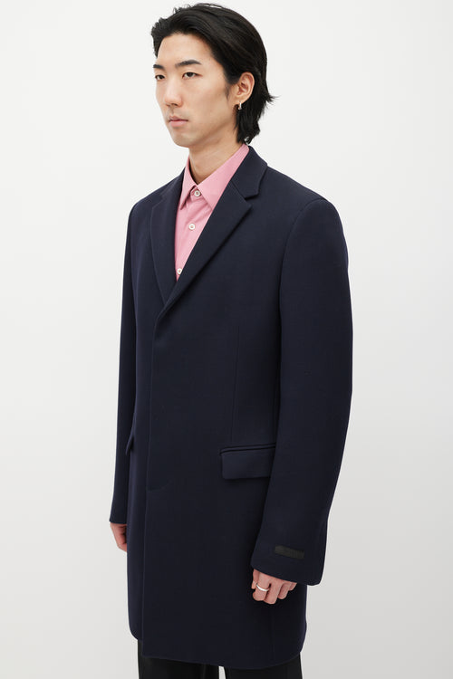 Prada Navy Wool Coat